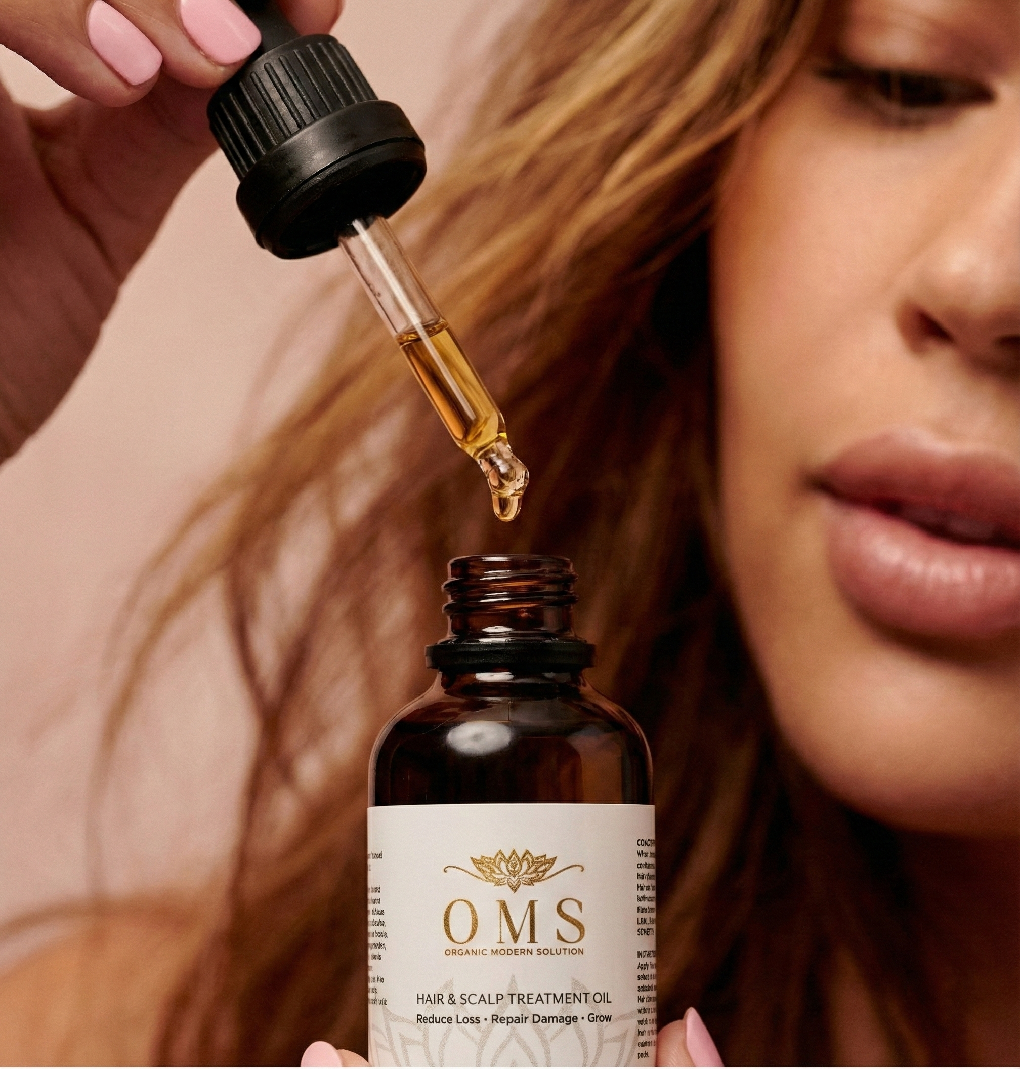 OMS Combo (save 15%)OMS Hair &amp; Scalp Rejuvenating Treatment Oil with Lash &amp; Brow Growth/Nourishing Treatment Oil (Irritation Free) - Fast Results