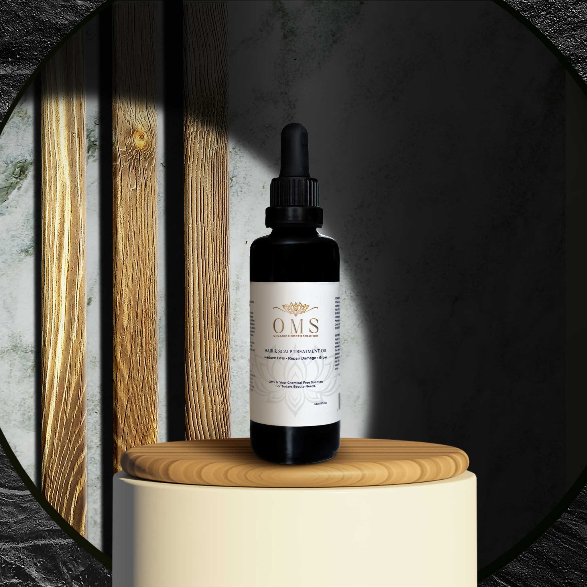 OMS 80ml Organic Hair Growth &amp; Hair Loss Thickening Oil, Deep Conditioning, Growth Stimulating, Chemical Free, 100% All Natural, Castor Oil based